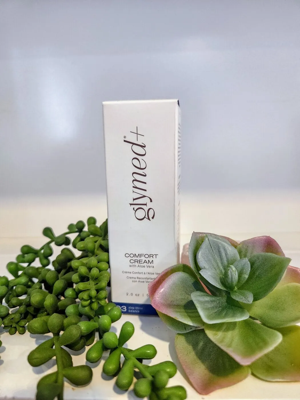 The retail shelf at Amazing Face Spa